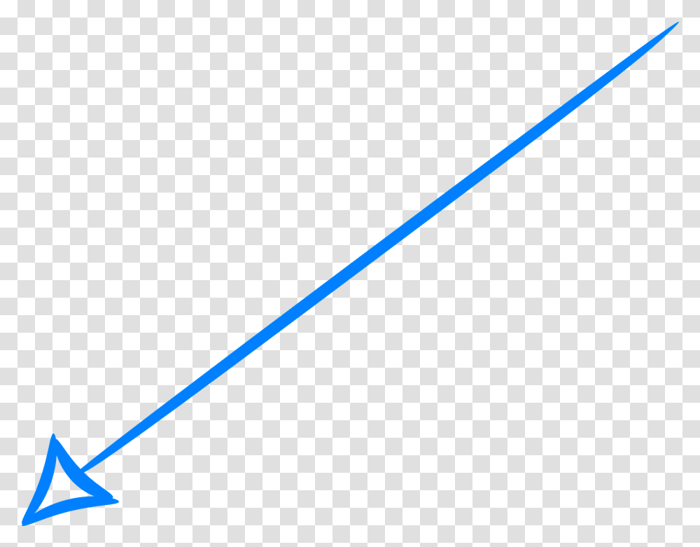 Arrow Left Blue Free Vector Graphic On Pixabay Long Arrow, Weapon, Weaponry, Symbol, Spear Transparent Png