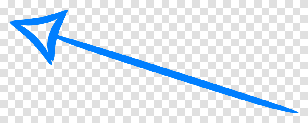 Arrow Left Blue Handdrawn Pointing Direction, Tool, Axe, Sword, Blade Transparent Png