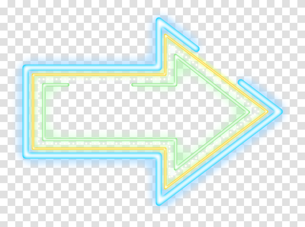 Arrow Neon Border Overlay Layers Glitter Colorfulstriped Graphic Design, Mansion, House, Housing, Building Transparent Png