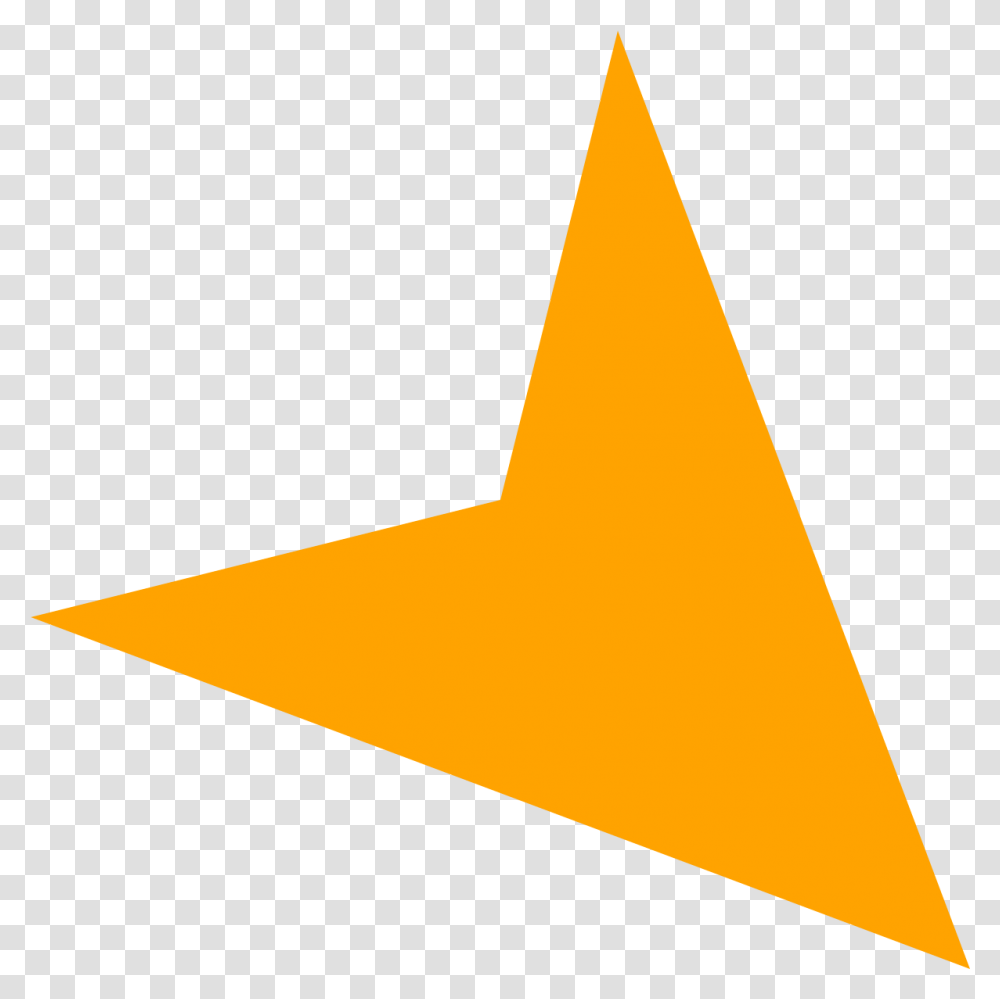 Arrow Orange Lowerright Arrow Orange, Triangle, Star Symbol, Hammer, Tool Transparent Png