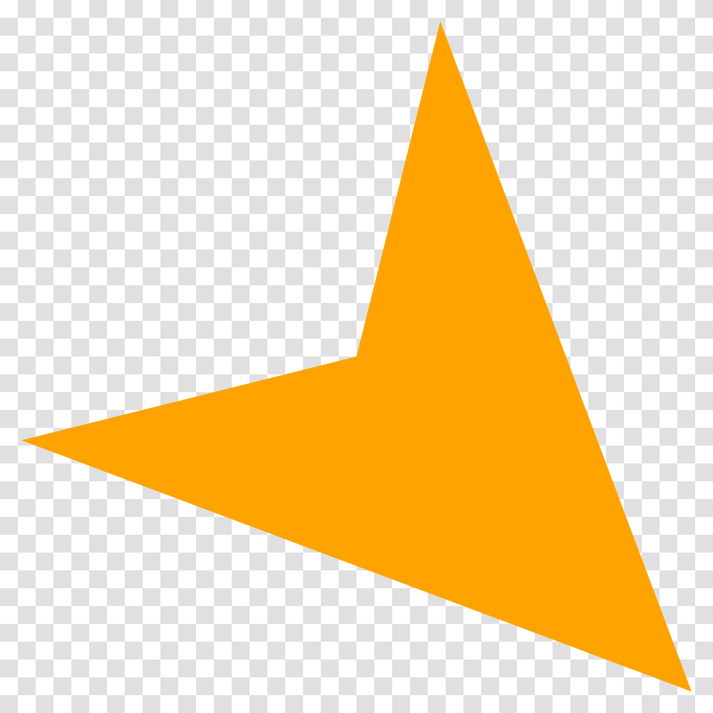 Arrow Orange Lowerright, Triangle, Hammer, Tool, Star Symbol Transparent Png