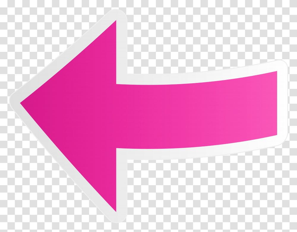 Arrow Pink 3d, Label, Logo Transparent Png
