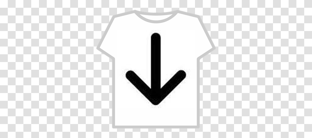 Arrow Pointing Down Roblox Singapore T Shirt In Roblox, Clothing, Apparel, Symbol, T-Shirt Transparent Png
