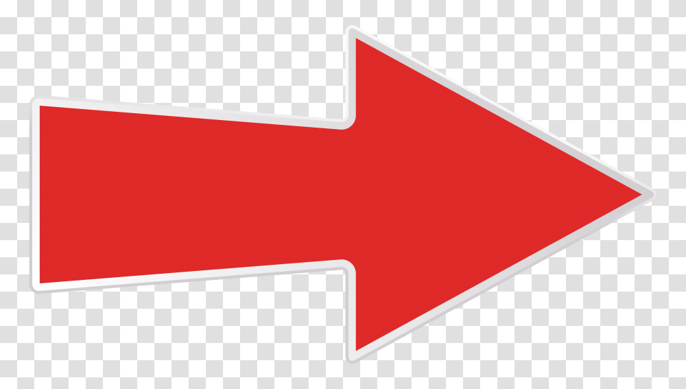 Arrow Red Background Arrow, Logo, Symbol, Trademark, Red Cross Transparent Png
