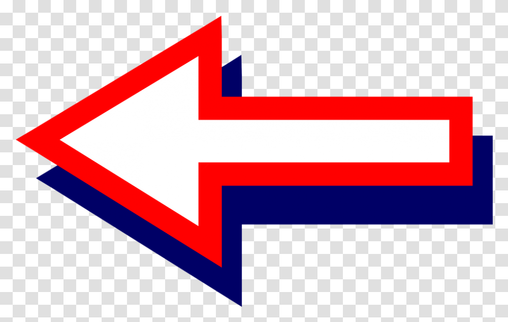 Arrow Red Blue Red And Blue Arrow Cartoon Red And Blue Arrow, Symbol, First Aid, Weapon, Weaponry Transparent Png