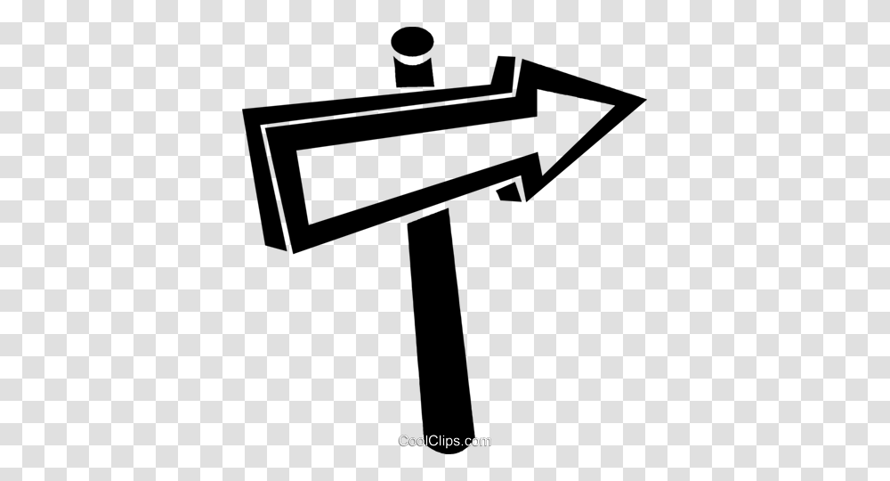 Arrow Signpost Royalty Free Vector Clip Art Illustration, Cross, Handrail Transparent Png