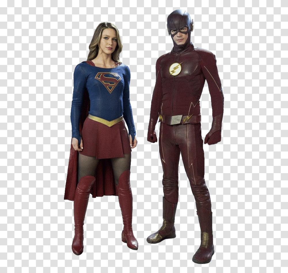 Arrow The Flash Supergirl Cw Supergirl, Clothing, Costume, Person, Skirt Transparent Png