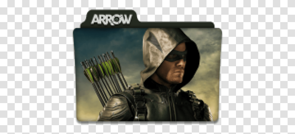 Arrow Tv Series Folder Icon Free Download Designbust Green Arrow, Symbol, Person, Human, Helmet Transparent Png
