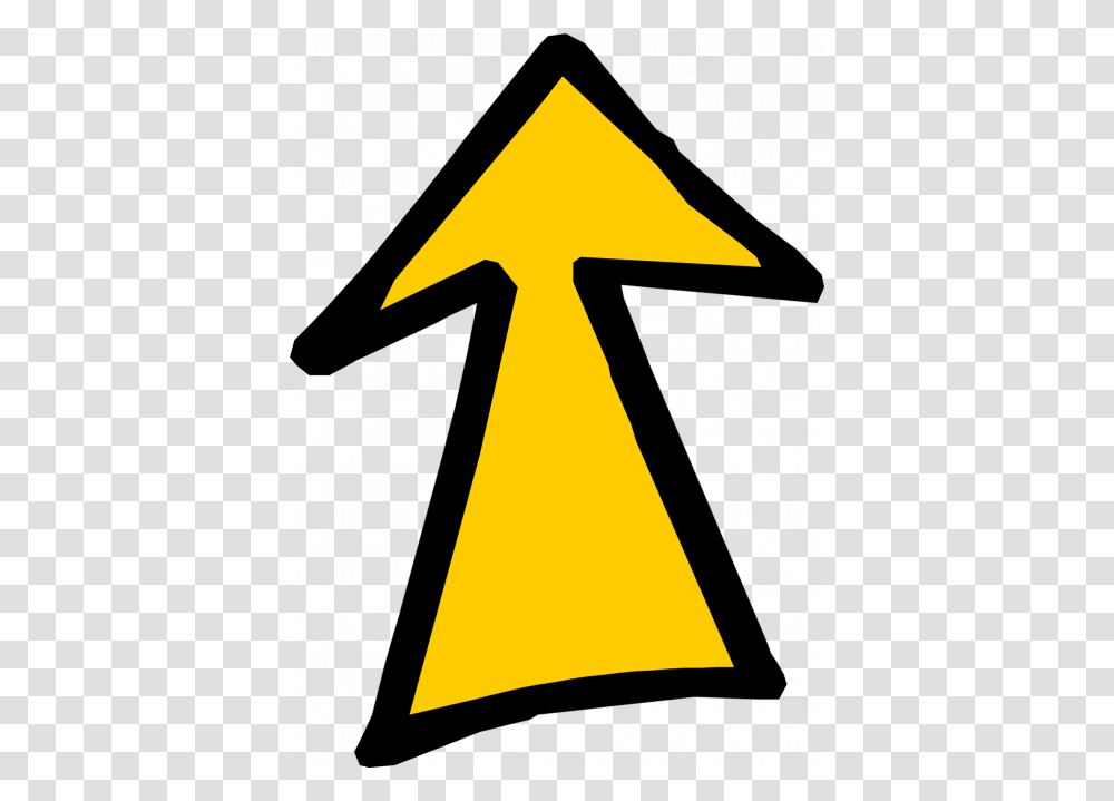 Arrow Up Clipart, Sign, Cross, Road Sign Transparent Png