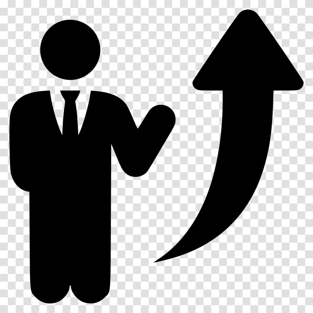 Arrow Up Crescent, Person, Hand, Axe, Tool Transparent Png