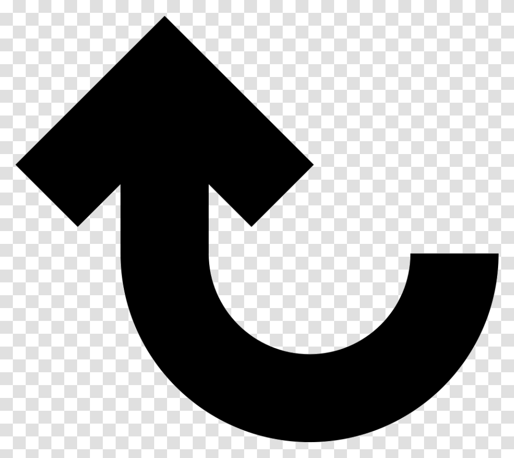 Arrow Up Curve Arrow Shape, Axe, Tool, Logo Transparent Png