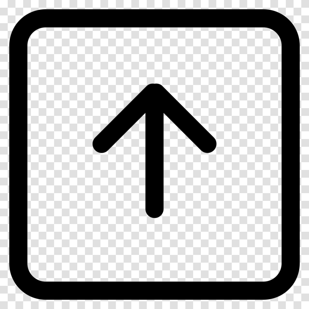Arrow Up Square Icon Free Download, Sign, Road Sign Transparent Png
