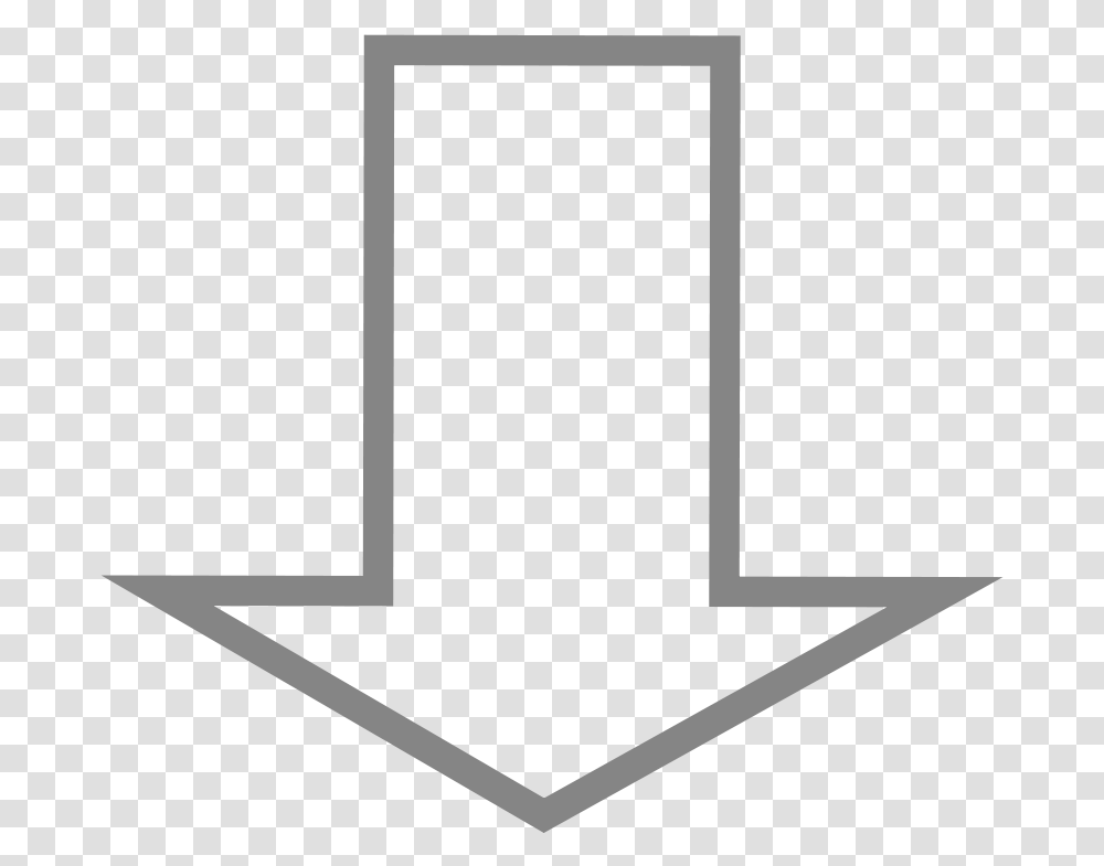 Arrow W No Background Down, Anchor, Hook, Rug Transparent Png
