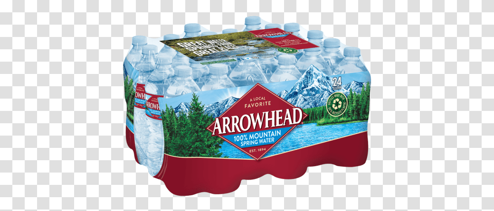 Arrowhead Water, Nature, Outdoors, Label, Beverage Transparent Png