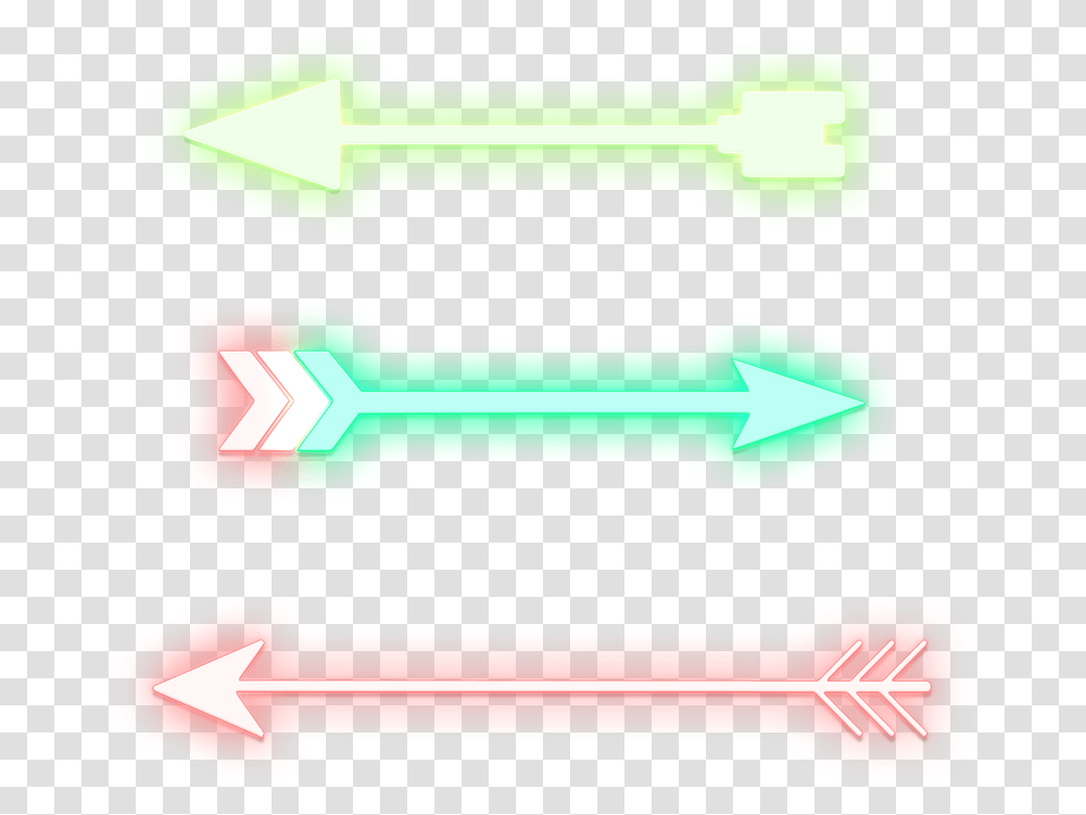 Arrows Neon Sign Horizontal Transparent Png