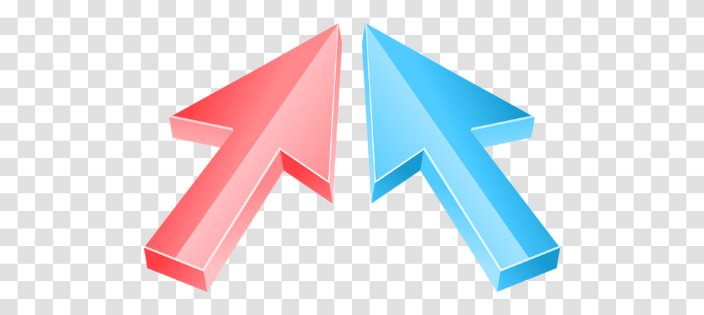 Arrows Red Blue Clip Art, Triangle, Alphabet Transparent Png
