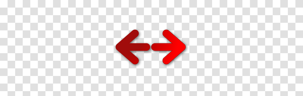Arrows Red Two Way Icon, Logo, Trademark, Label Transparent Png