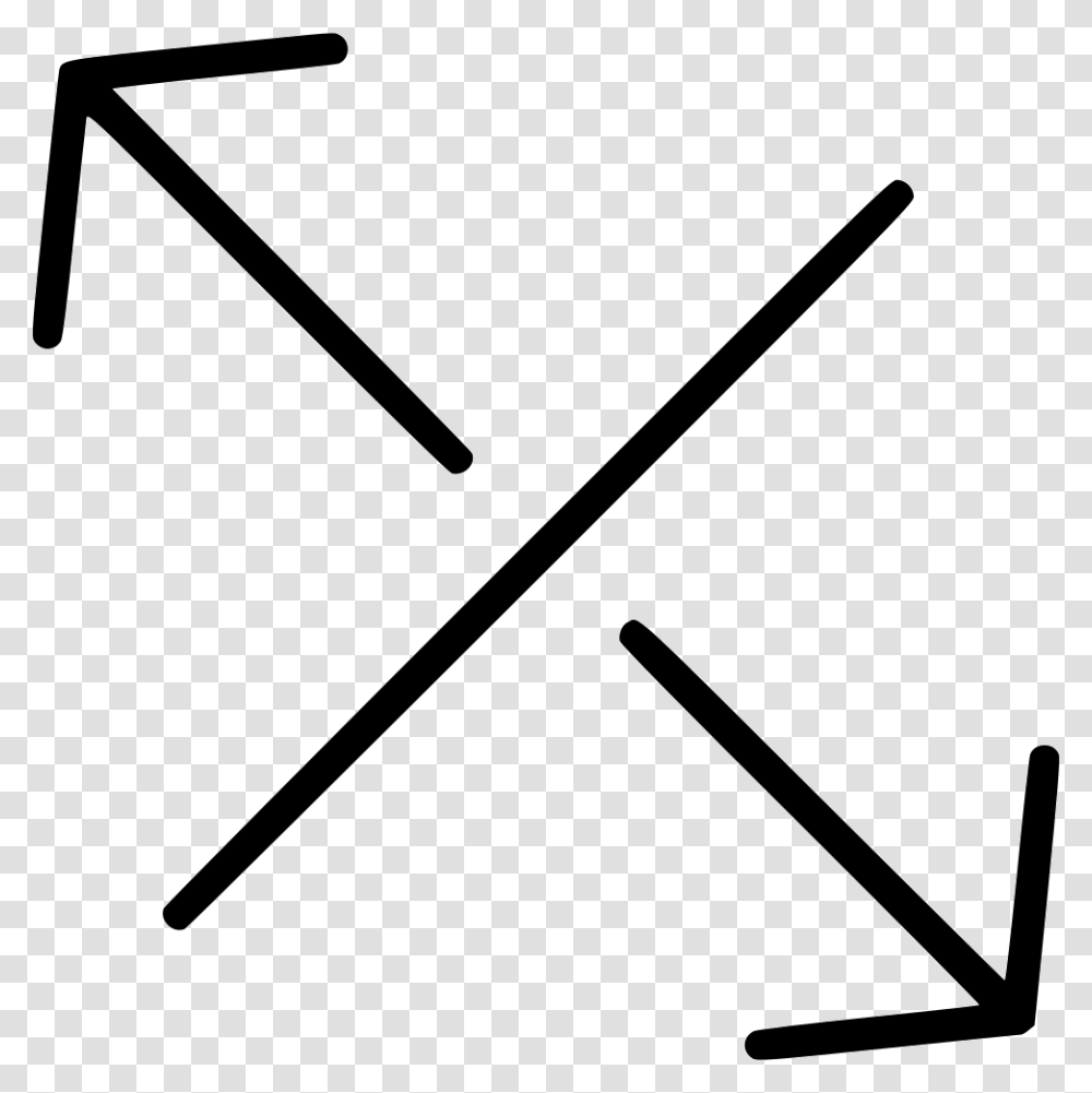 Arrows Up Left Down Right Line Seperating Comments, Stick, Triangle, Baton Transparent Png