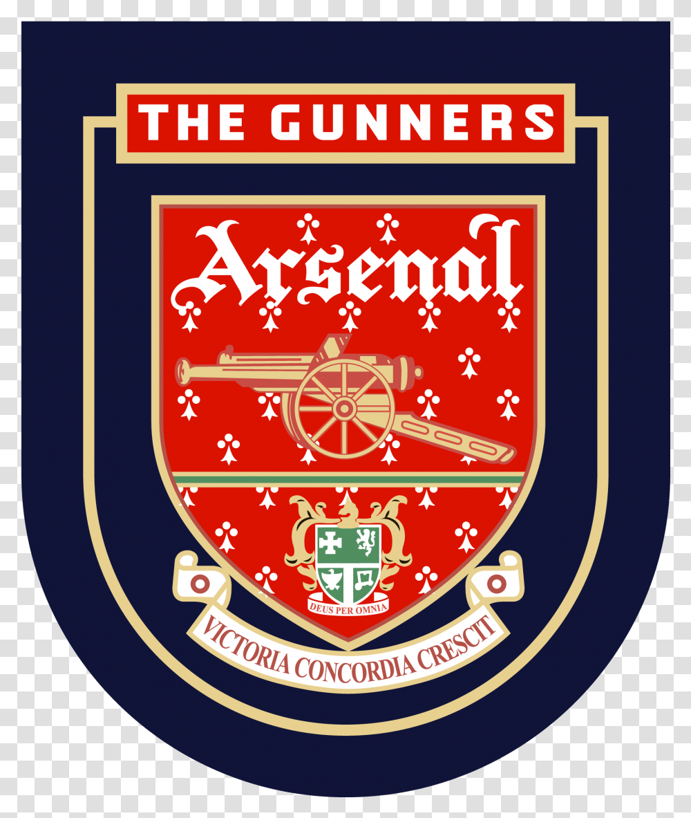 Arsenal Fc Old Logo, Trademark, Poster, Advertisement Transparent Png