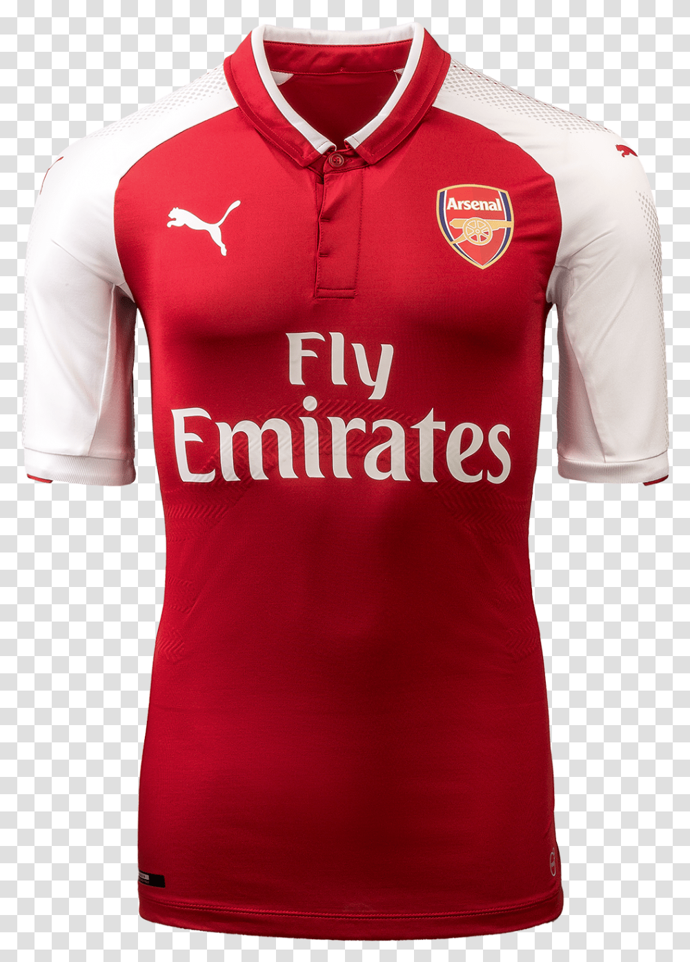 Arsenal Home Authentic Jersey 201718 Ez Football Vietnam Arsenal Home Kit 2017 18, Clothing, Apparel, Shirt, Person Transparent Png