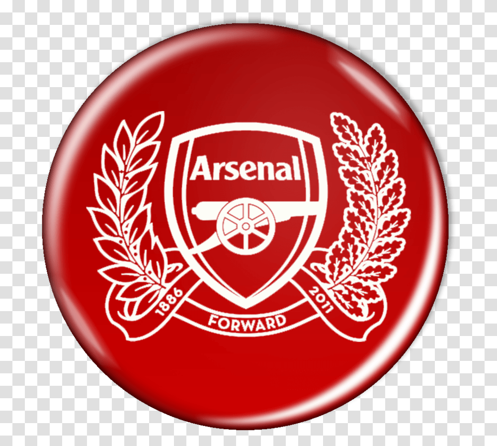 Arsenal Logo The Image Arsenal Logo White, Ketchup, Food, Ball, Sport Transparent Png