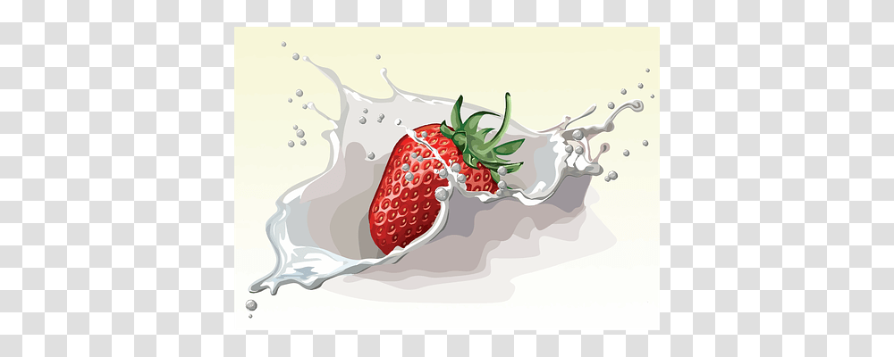Art Strawberry, Fruit, Plant, Food Transparent Png