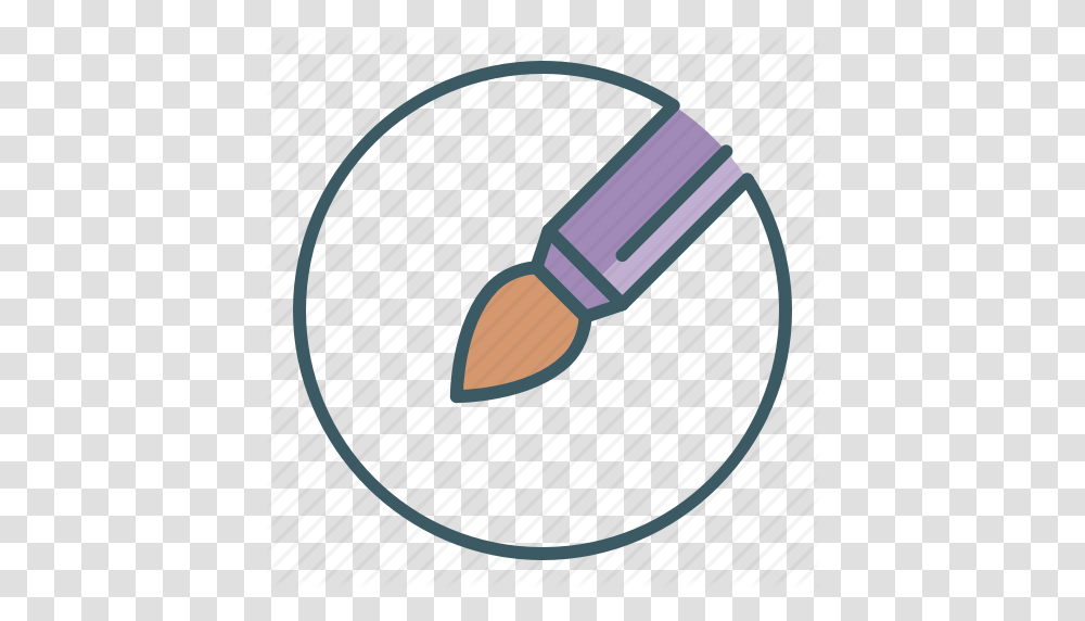 Art Artist Brush Circle Paint Tool Icon, Ammunition, Weapon, Weaponry, Crayon Transparent Png
