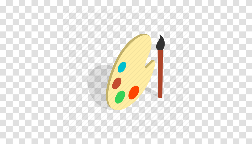 Art Brush Color Education Isometric Paint Watercolor Icon, Paint Container, Palette, Mouse, Hardware Transparent Png
