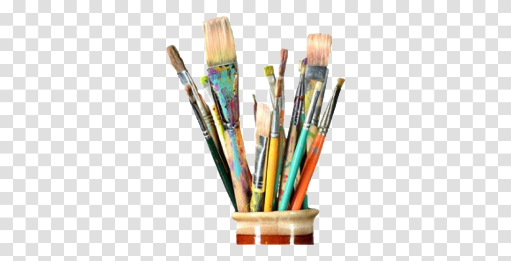 Art Brushes In A Cup, Tool, Toothbrush Transparent Png