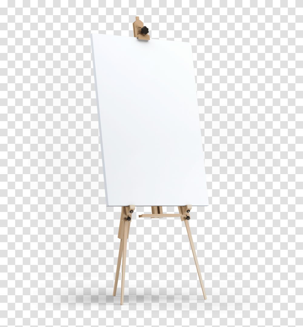 Art Canvas Art Easel With Canvas, Lamp, White Board Transparent Png