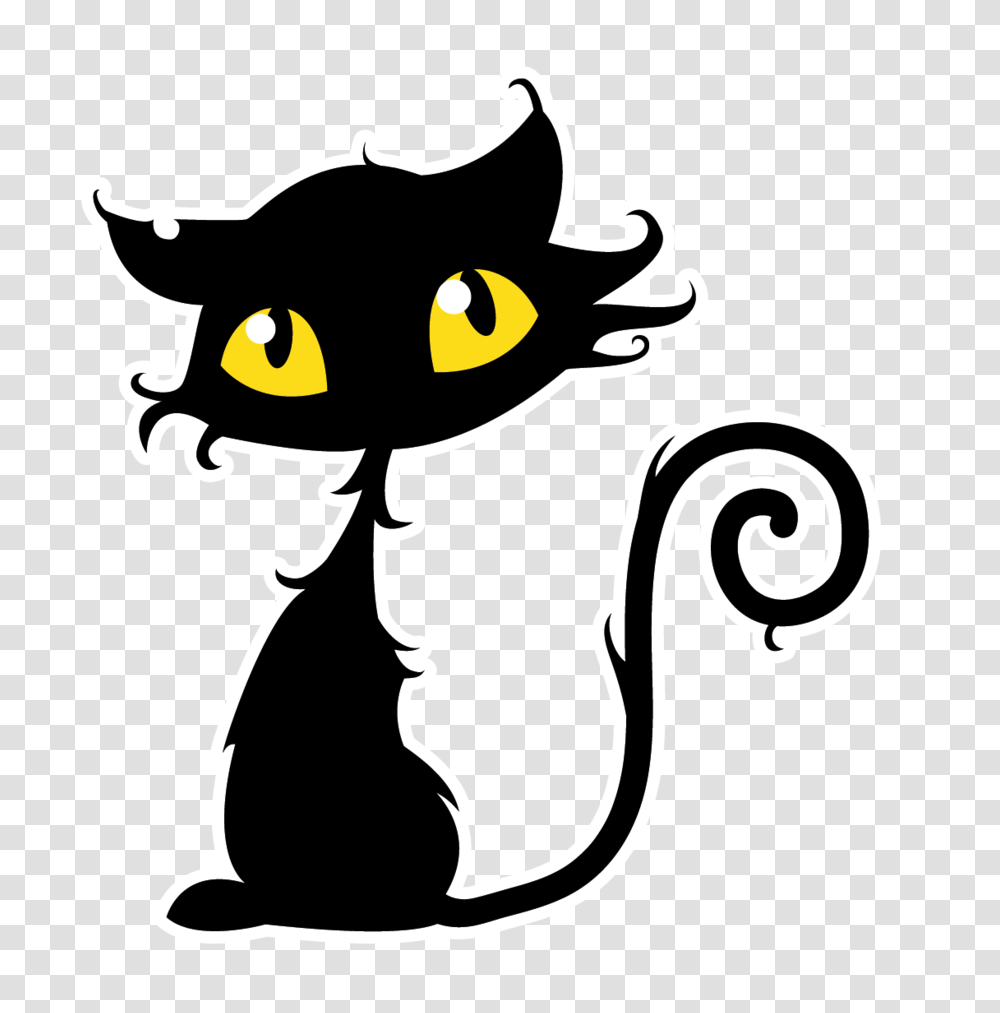 Art Cats Halloween Cat, Stencil Transparent Png