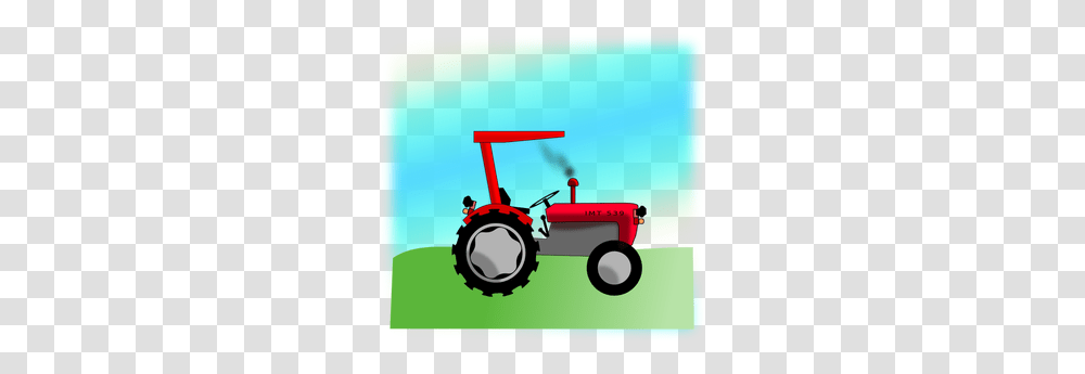 Art Clip Art Of John Deere Tractor, Vehicle, Transportation, Bulldozer, Lawn Mower Transparent Png