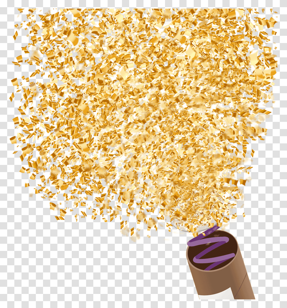 Art, Confetti, Paper, Food, Gold Transparent Png