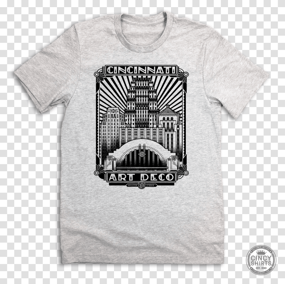 Art Deco Action Park T Shirt, Clothing, Apparel, T-Shirt Transparent Png
