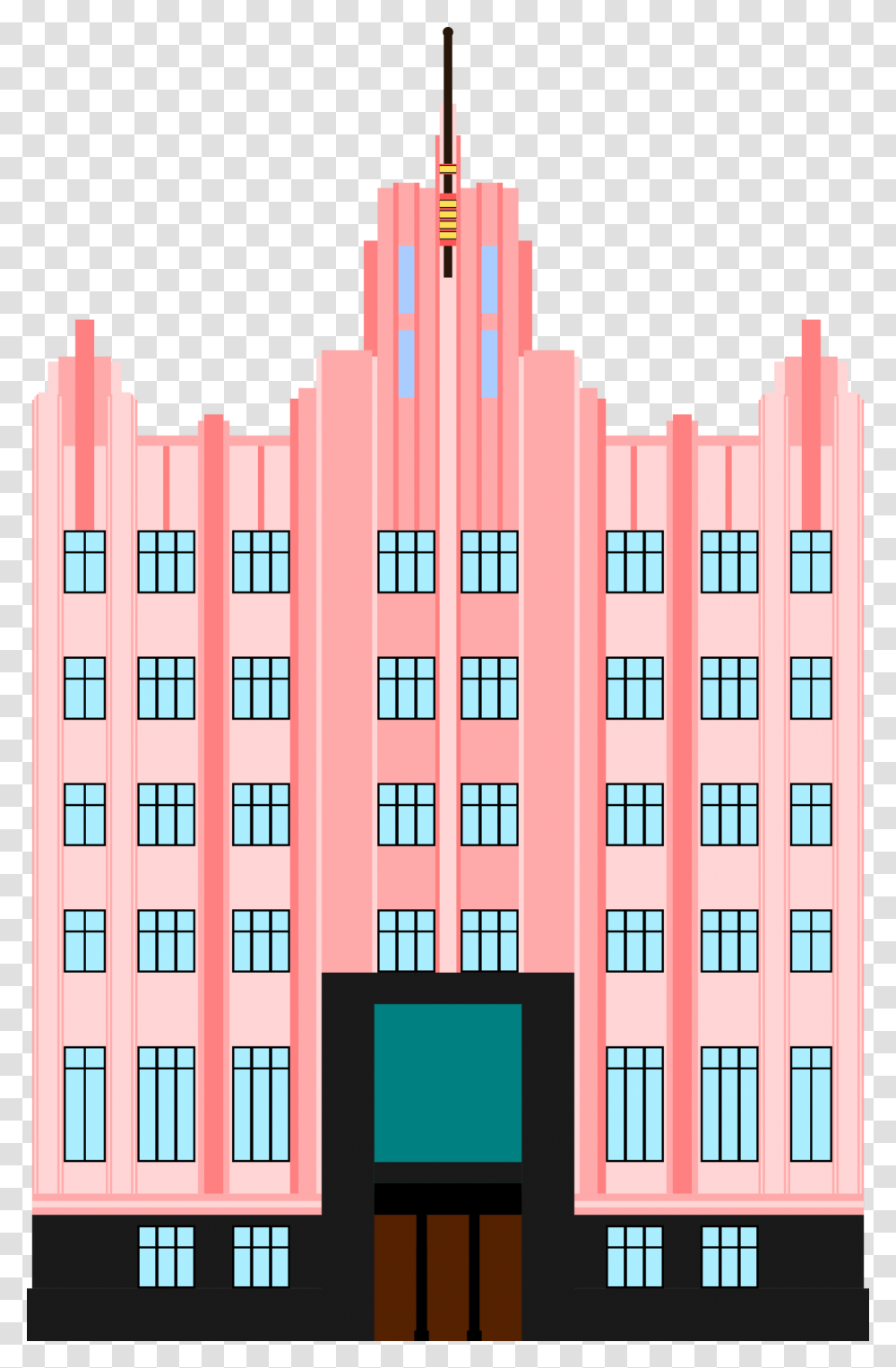Art Deco Building, Urban, City, Architecture, Rug Transparent Png