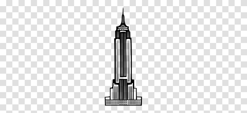 Art Deco Empire State Building Icons Arte Dibujos, Gray, World Of Warcraft Transparent Png