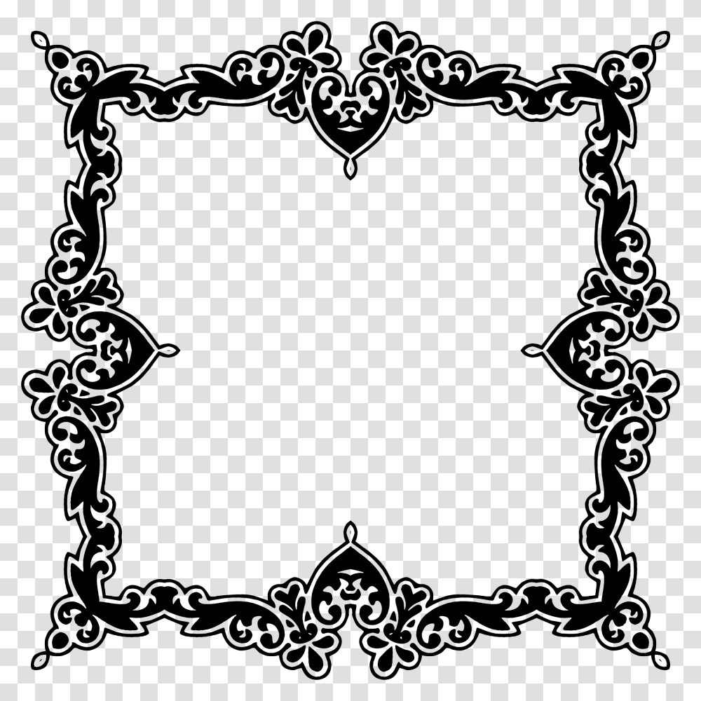 Art Deco Frame Icons, Gray, World Of Warcraft Transparent Png