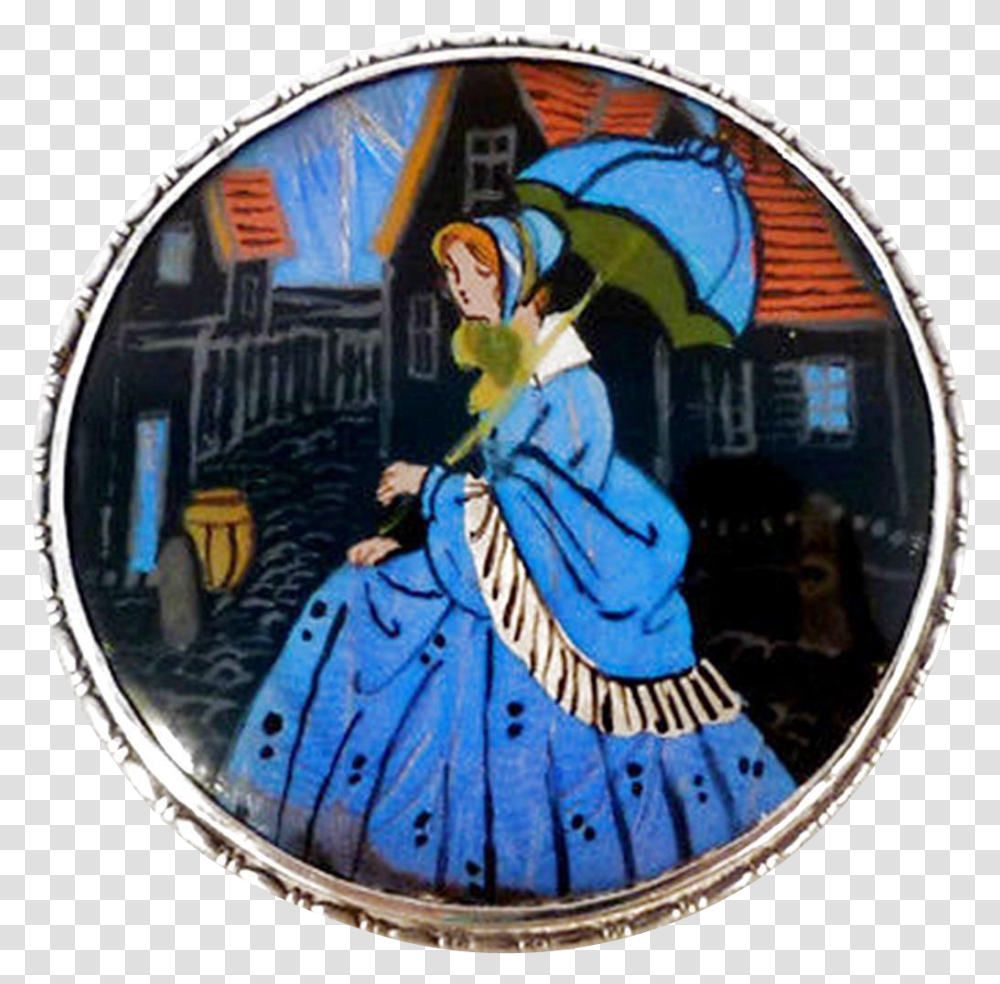 Art Deco Sterling Morpho Butterfly Wing Crinoline Lady Cartoon, Person, Human, Window, Porcelain Transparent Png