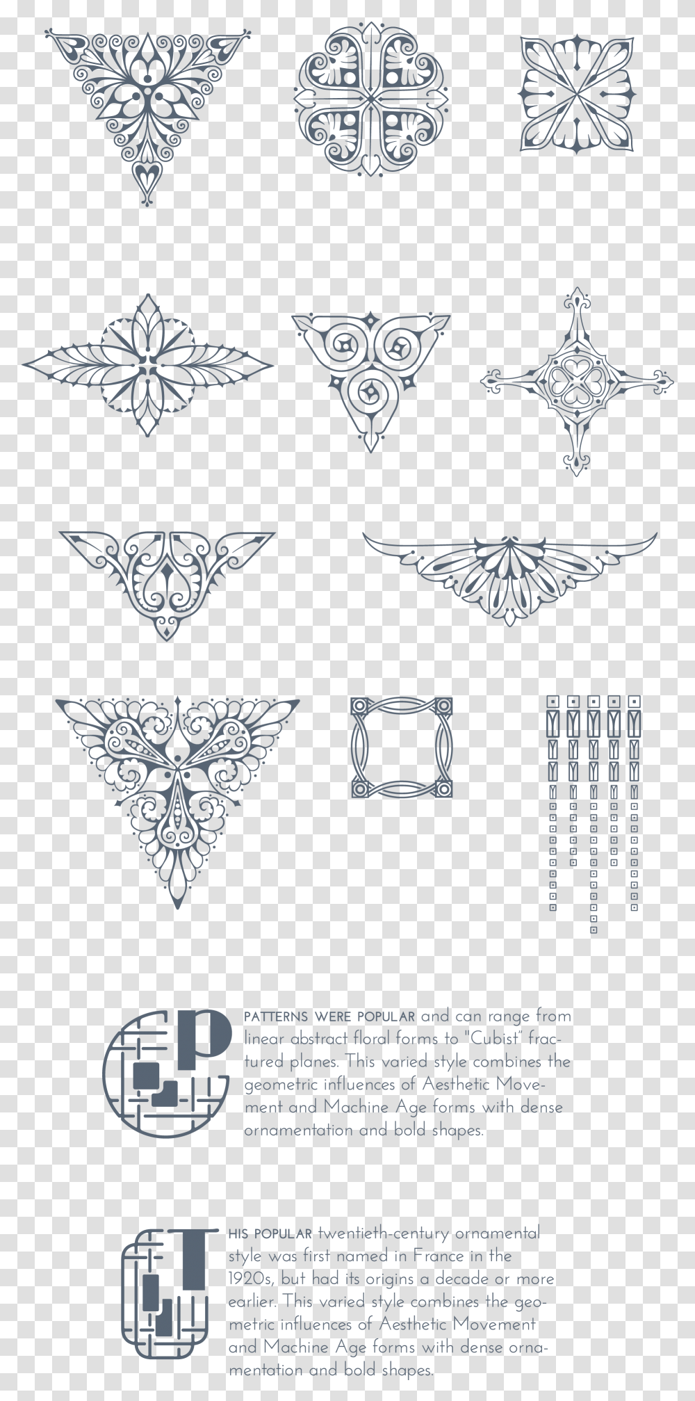 Art Deco Style Tattoos, Snowflake, Lace, Accessories, Accessory Transparent Png