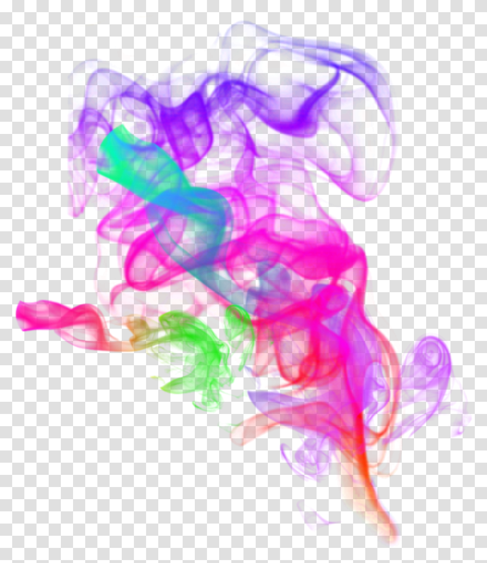 Art Designs Colorful Smoke Effects Sticker Smoke Effect, Pattern, Fractal Transparent Png