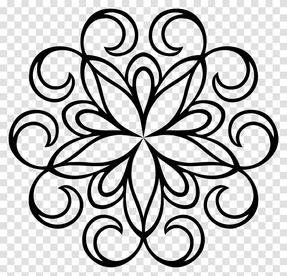 Art Drawing Of Arabesque Download Abstract Motif Drawing, Gray, World Of Warcraft Transparent Png