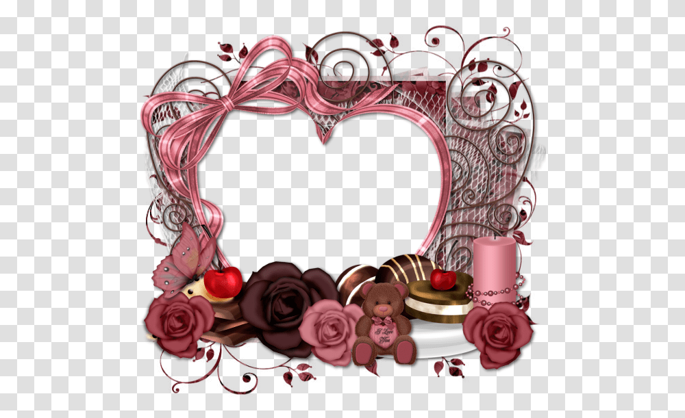 Art E Tutos Choco Borders And Frames For Love, Accessories, Accessory, Floral Design Transparent Png