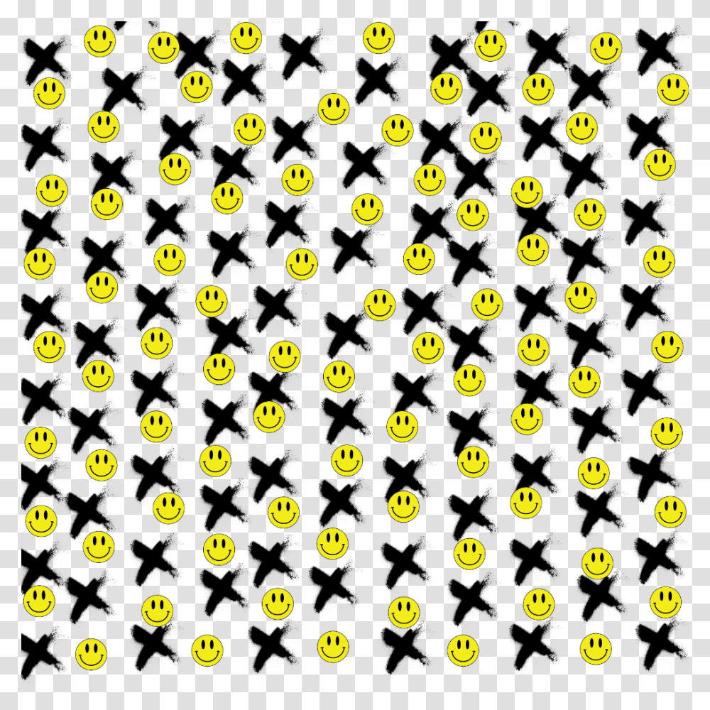 Art Fondo Emoji Findotumblr Tumblr Amarillo Negro Fondo De Emojis Negro, Bird, Animal, Rug Transparent Png