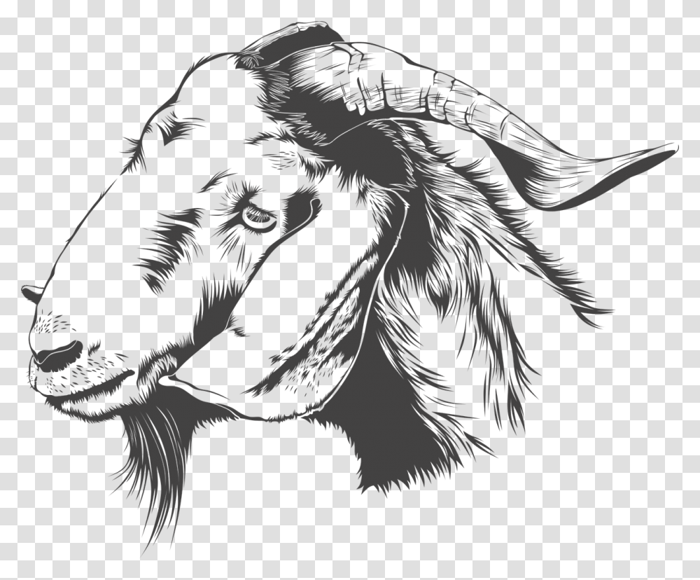 Art Goat, Stencil, Silhouette, Animal, Mammal Transparent Png