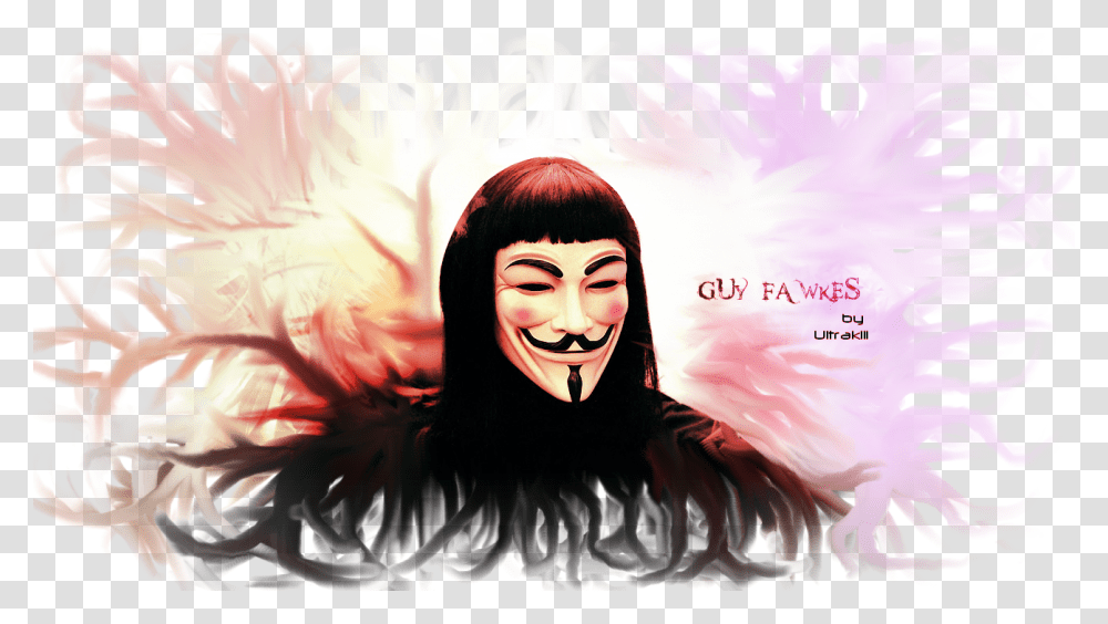 Art Guy Fawkes Banner V For Vendetta, Person, Human, Apparel Transparent Png