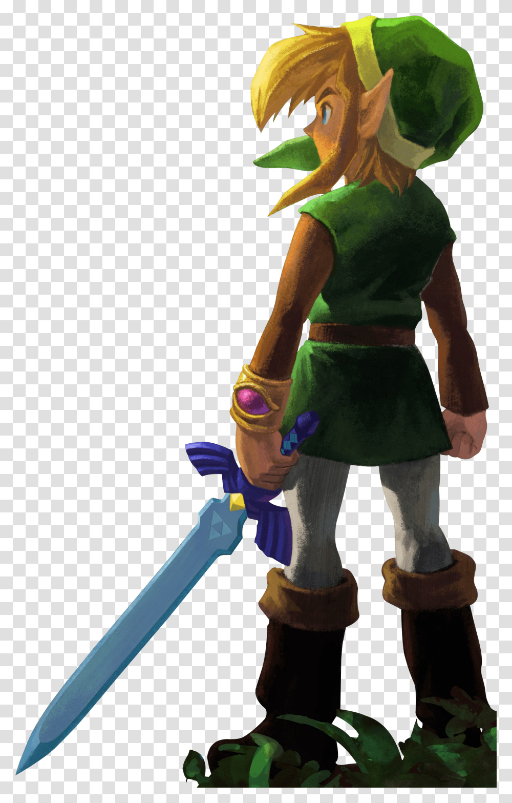 Art Id Link Legend Of Zelda Back, Person, Human, Toy, Figurine Transparent Png