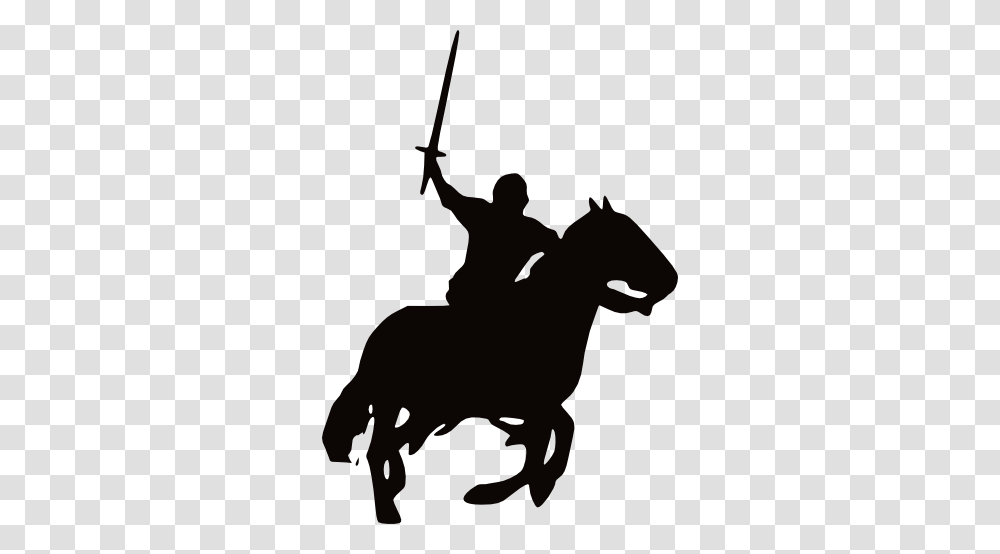 Art Knight Medieval Knight, Silhouette, Person, Human, Horse Transparent Png