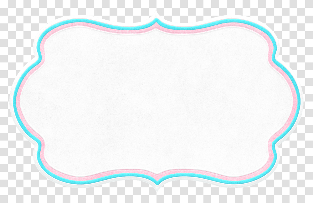 Art Material System Writing Border Cloud Clipart Pink And Blue Border Clipart, Rug, Plot, Page Transparent Png