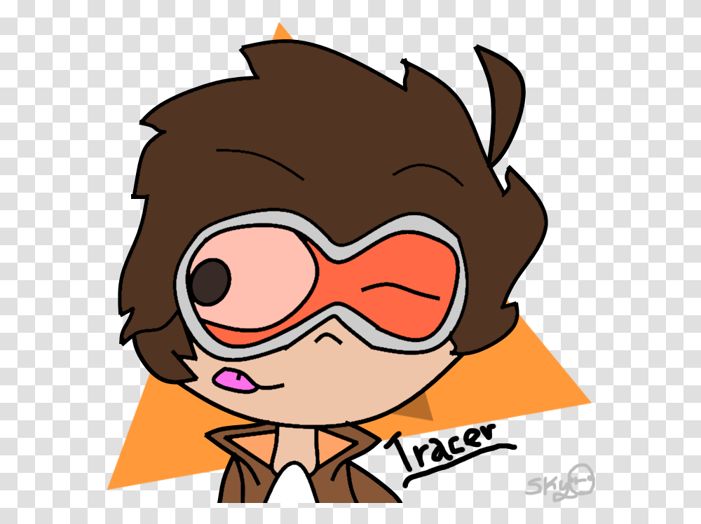 Art Me Tracer Overwatch Blizzard Cartoon, Goggles, Accessories, Accessory, Glasses Transparent Png