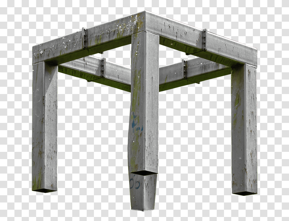 Art Metal Frame Art Object Artwork Metal Pile Bridge, Cross, Architecture, Building Transparent Png